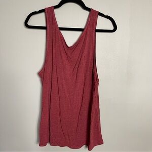 Zyia Red Twist Tank Size XXL Scoop Back Work Out Tank Top Activewear Athleisure